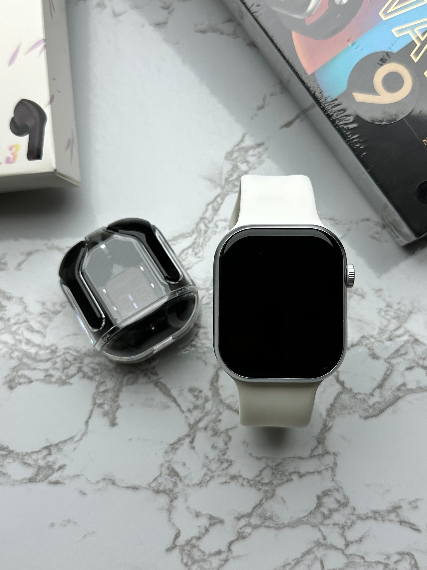 Smart Watch 9 with Free Earbuds GIFT🎁