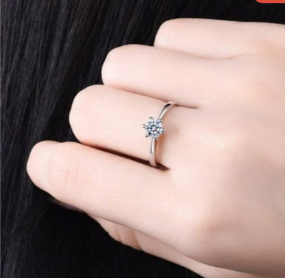 Adjustable Stainless Steel Diamond Ring