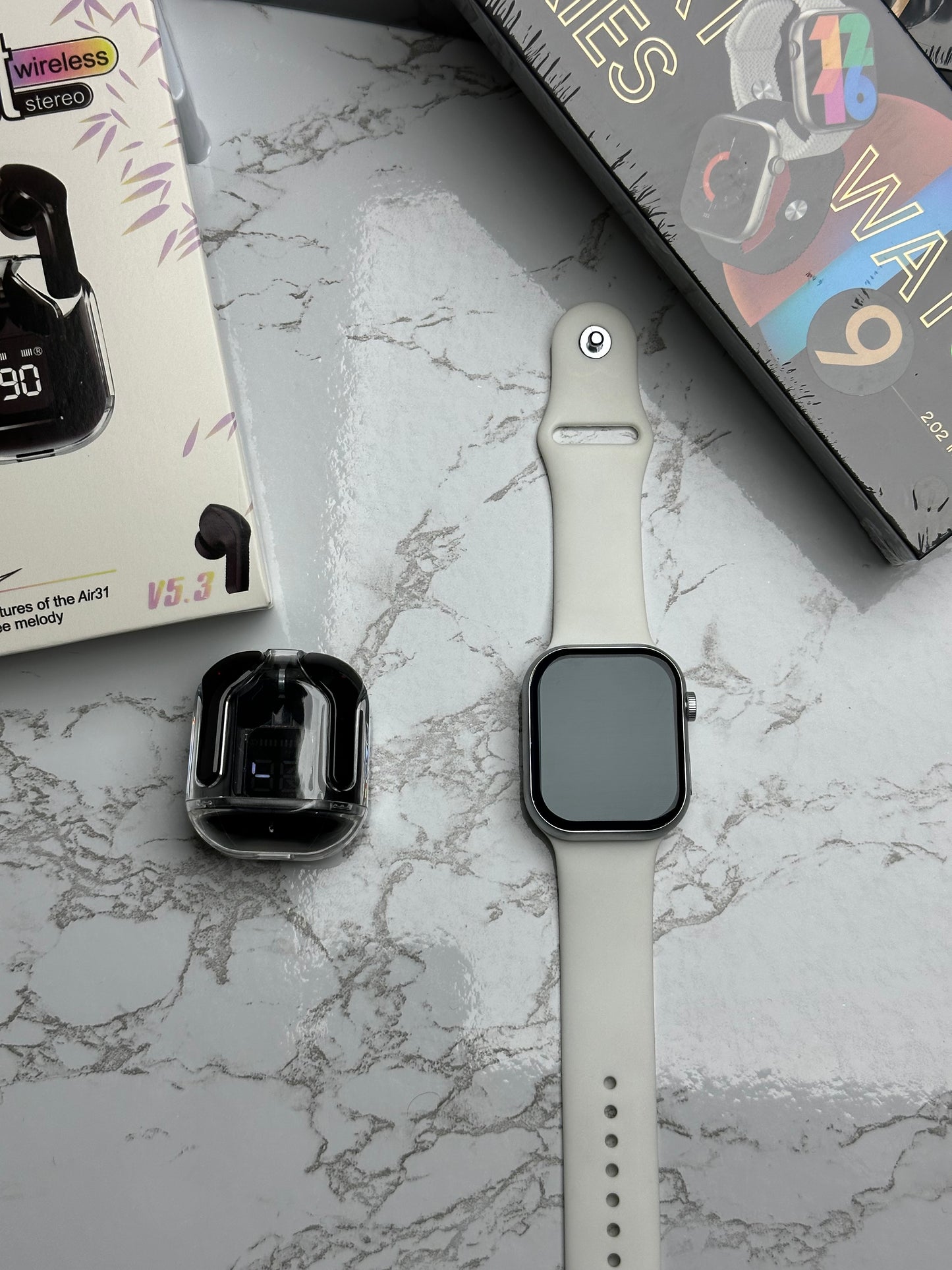 Smart Watch 9 with Free Earbuds GIFT🎁