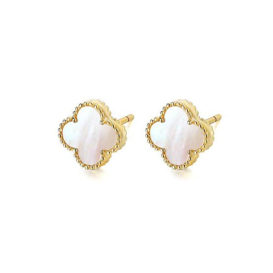 White Clover Earrings