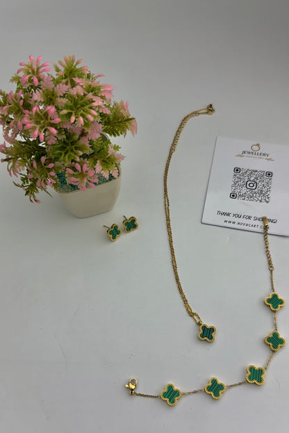 Green Elegance Jewelry Set