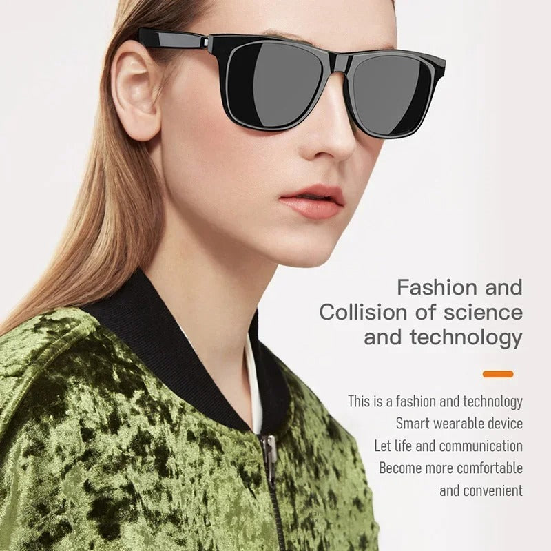 Bluetooth Sunglasses: Fashionable Anti-Blue Light Smart Glasses with Touch Control and Dual Speakers